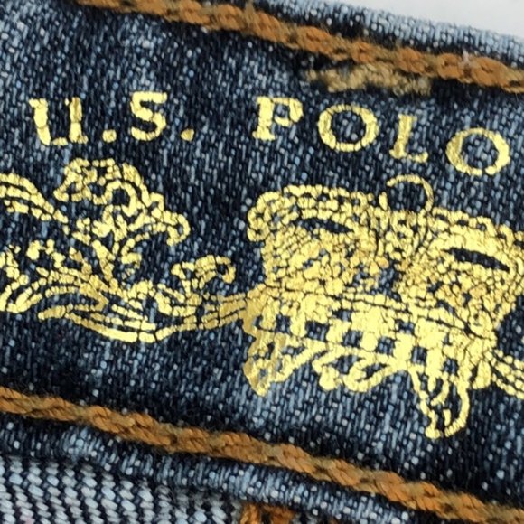 LIKE NEW US POLO ASSN BOOT JEANS 4/26x32 VINTAGE DENIM ⭐ - Picture 13 of 14